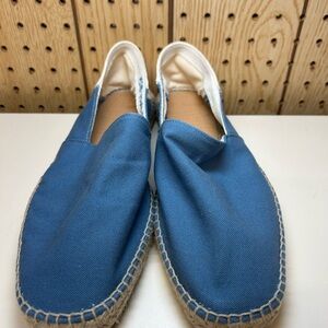 Castañer Blue Canvas Espadrille Slip-Ons